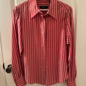 Isabel Marant Red and White Striped Women’s Shirt. Gorgeous silk blouse